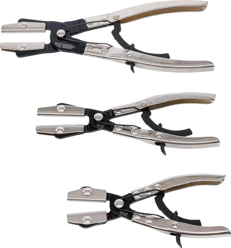 Kleště pro uzavření hadic BGS101718, kovové. Sada 3 díly (BGS101718)