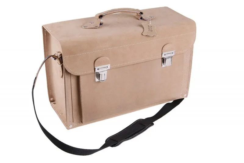 Kožená brašna s vyzt.dnem 24x43x15cm (L37340)