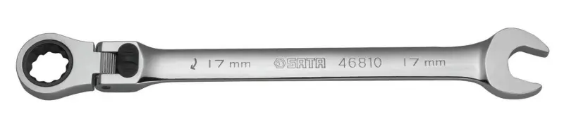Očkoplochý ráčnový klíč XL s kloubem 11/32" a aretací SATA Tools (SATAST46902)