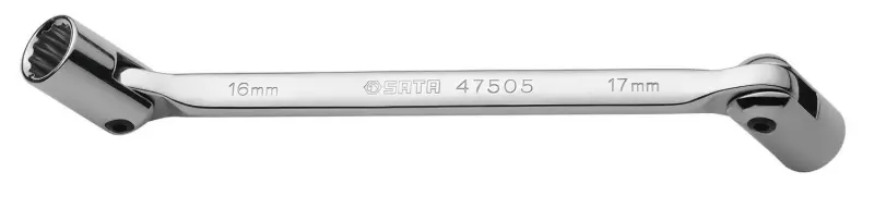 Nástrčný klíč s dvojitou ohebnou hlavou 16x17mm (SATAST47505ST)