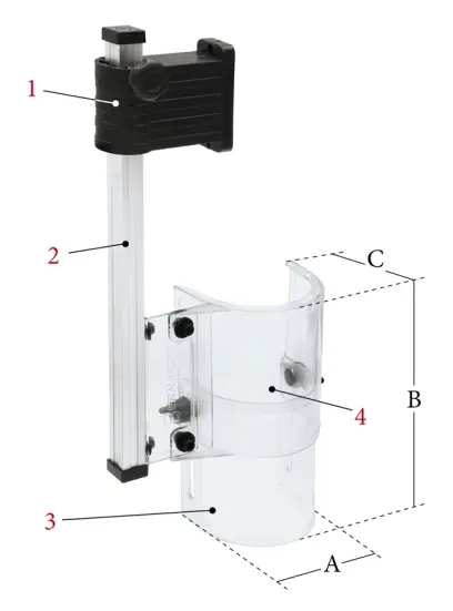 Kruhové bezpečnostní zařízení PTR-B pro vrtačky velikosti 1 / 230 V  (BER571000)