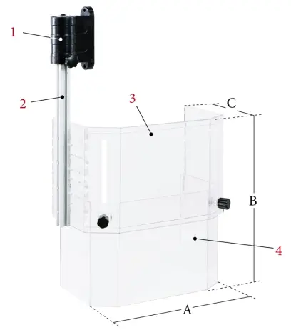 Nastavitelné bezpečnostní zařízení PTR-C, velikost 2  (BER571011)