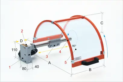 Ochranný kryt  pro soustruhy PTO 01/400  (BER571053)