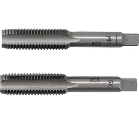 Závitníky M16 x 2,00 mm BGS101900-M16X2.0-B (Sada 2 díly) (BGS101900-M16X2.0-B)