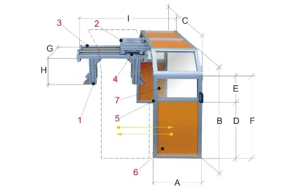 Ochranný kryt  pro velké soustruhy PTO 22/0800  (BER571078)