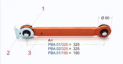 Prodlužovací rameno PBA 01/325  (BER571141)