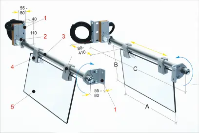 Ochranné zařízení pro horizontální frézky PFR 10/420  (BER571146)