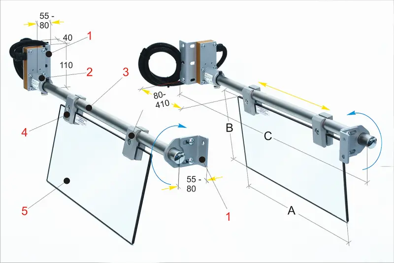 Ochranné zařízení pro horizontální frézky PFR 10/420  (BER571146)