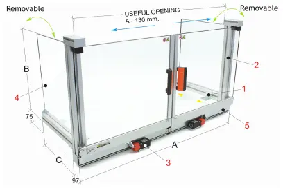 Bezpečnostní zařízení pro frézky PFR 30/860  (BER571159)