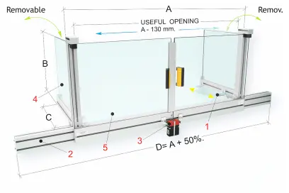 Bezpečnostní zařízení pro frézky PFR 40/545  (BER571161)