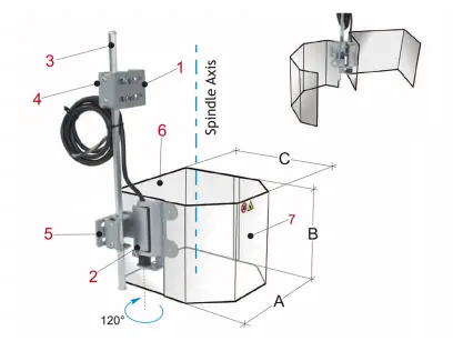 Bezpečnostní zařízení pro vrtačky PTR 30/180  (BER571223)