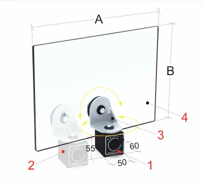 Ochranný štít s montážním magnetem PBM 20/325  (BER571241)
