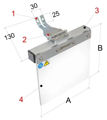 Ochranné zařízení pro brusky PMA-S velikost 1  (BER571250B)