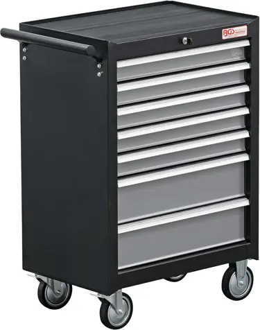 Montážní pojízdný vozík BGS102001, 7 zásuvek. Prázdný (BGS102001)