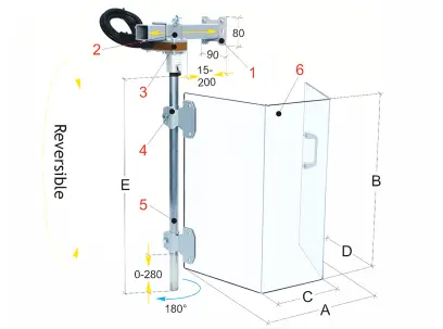 Ochranné zařízení pro protahovací stroje PST 01/240/SX-levé  (BER571293)