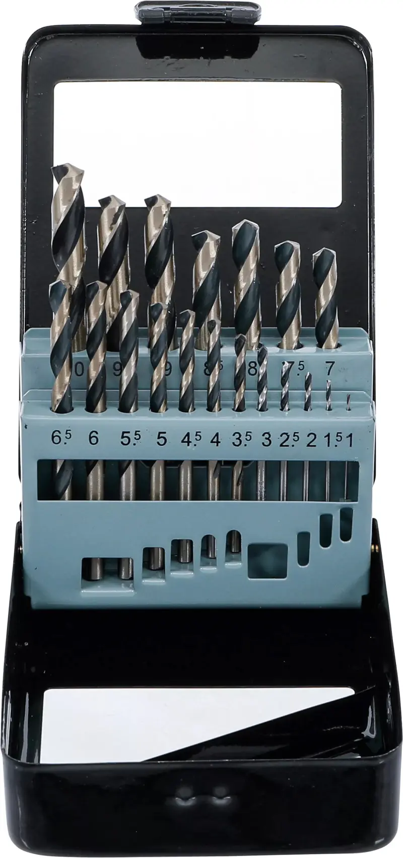 Vrtáky spirálové HSS Kraftmann 1 ÷ 10 mm BGS102010 Sada 19 dílů (BGS102010)