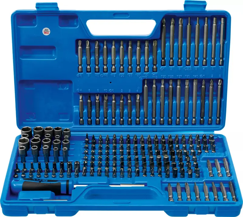 Univerzální a speciální 1/4" bity a hlavice. (Sada 208 dílů). BGS 2010 (BGS1020103)