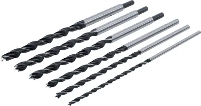 BGS 2018 Spirálové vrtáky do dřeva Kraftmann 6 ÷ 14 x 300 mm Sada 6 dílů (BGS102018)