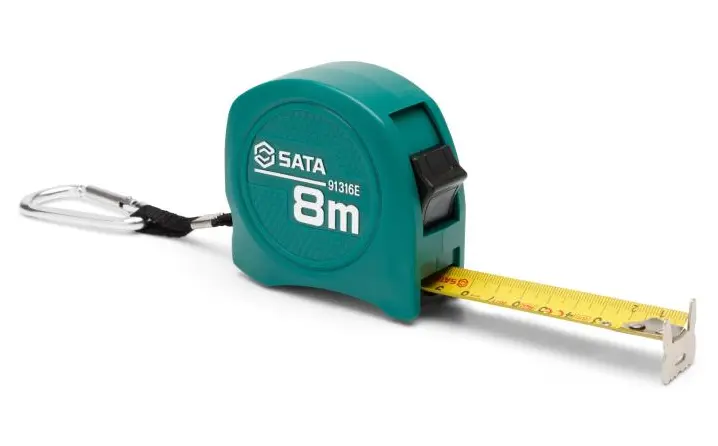Svinovací metr SATA 8 m/25 mm ST91311E (SATAST91316E)