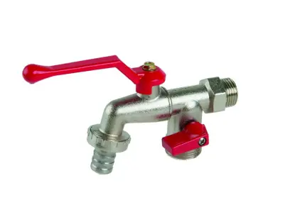 Ventil zahradní dvojitý 1/2"x3/4"x3/4" (L45105)