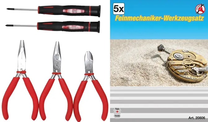 Sada hodinářského nářadí 5dílná (BGS1020806)