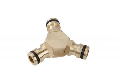 Mezikus na 3 rychlospojky mosaz (L45204)