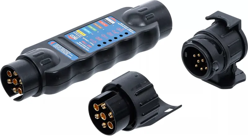 Elektrická zkoušečka BGS102171, zásuvky a zástrčky přívěsného vozíku. 7 a 13 pólů (BGS102171)