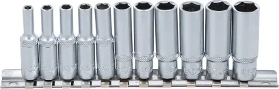 BGS 2221 Nástrčné hlavice 1/4" 4 ÷ 13 mm, prodloužené (BGS102221)