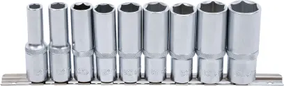 Nástrčné prodloužené hlavice 1/2" 10 ÷ 24 mm (Sada 9 ks). BGS 2223 (BGS102223)