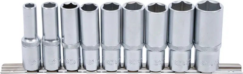 Nástrčné prodloužené hlavice 1/2" 10 ÷ 24 mm (Sada 9 ks). BGS 2223 (BGS102223)