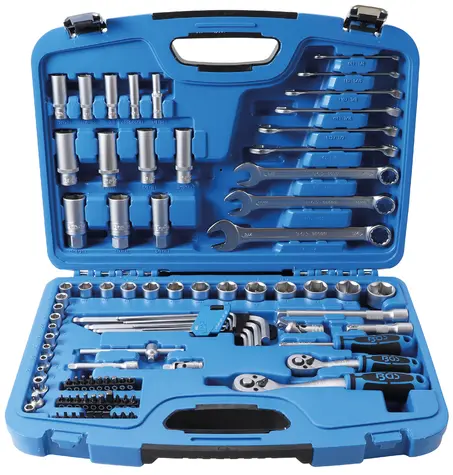 Gola sada BGS-92K 1/4" + 3/8" (5/32" ÷ 1") BGS102238 palcová. 92 dílů v kufru (BGS102238)