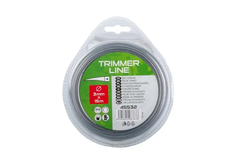 Struna 3/15m čtverec s nylon.středem, Levior 45532 (L45532)