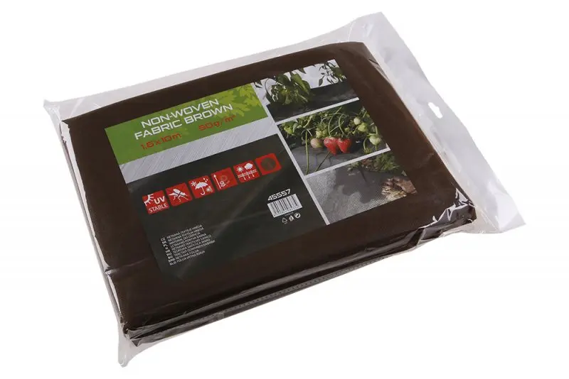 Netkaná textílie 1.6x10M hnědá 50g/m2 (L45557)