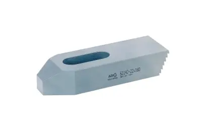 Upínací příložka 11x125 mm AMF70235, sražený a drážkovaný konec, nastavitelný šroub, DIN 6314 Z