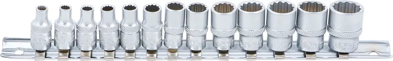 BGS 2269 Nástrčné hlavice 1/4" 12hranné 4 ÷ 14 mm Sada 13 dílů (BGS102269)