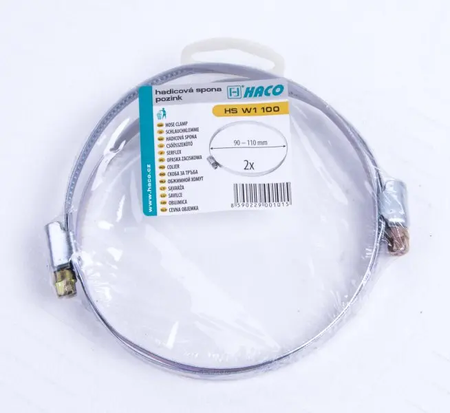 Spona hadicová HS W1 100mm(2ks) !OBJ, Levior 47107 (L47107)