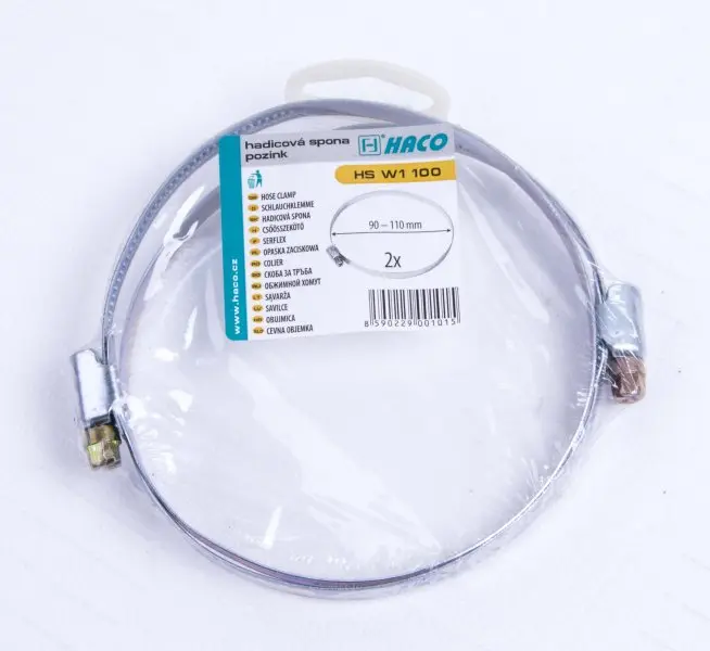 Spona hadicová HS W1 100mm(2ks) !OBJ!(D) (L47107)