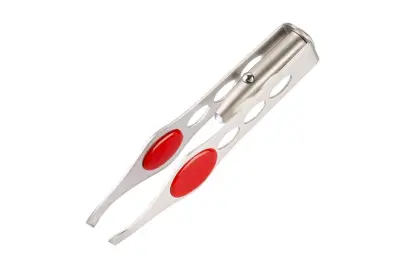 Pinzeta nerez 95mm s LED světlem (L50005)