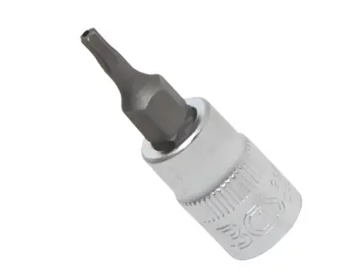 Zástrčná bitová hlavice 1/4" T 10 BGS102357 s vrtáním (BGS102357)