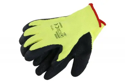 Rukavice akrylové,máčené v latexu,zimní (L50529)