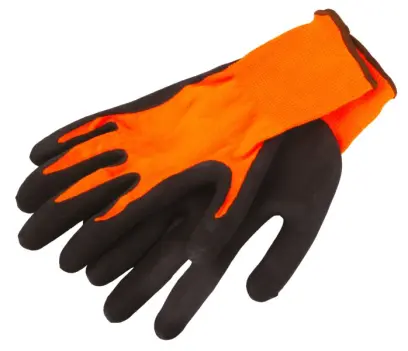 Rukavice nylonové máčené v LATEXOVÉ pěně vel. 9 (L50536)