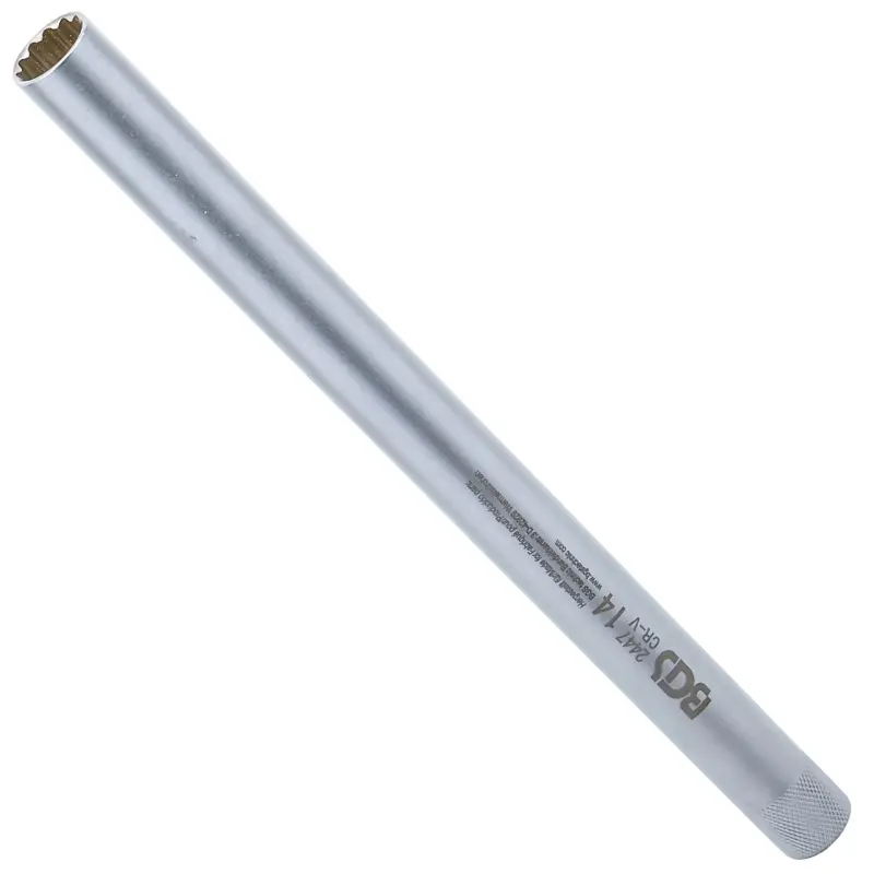 Nástrčná hlavice 3/8" 12hranná 14 x 250 mm BGS102447 pro zapalovací svíčky (BGS102447)