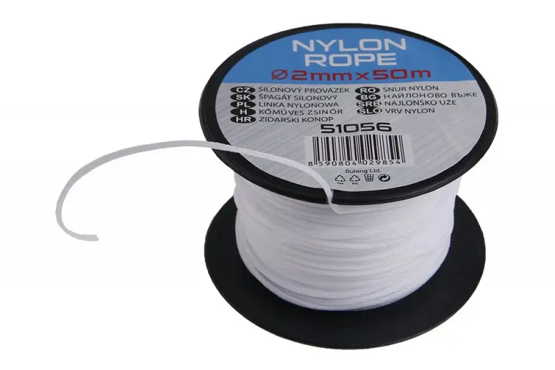 Silonový provázek 2mmx50M bílý (L51056)