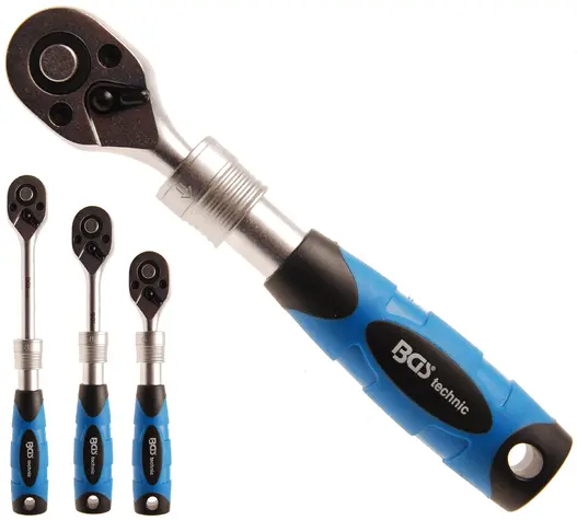 ráčna 1/4" přepínací, teleskopická 150-200 mm (BGS1025103)