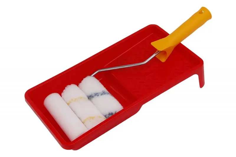 Lakovací sada 3 válečky+miska+ručka (L52602)