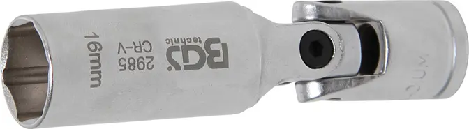 Nástrčná hlavice 3/8" 16 mm BGS102985 kloubová, prodloužená pro žhavící svíčky (BGS102985)