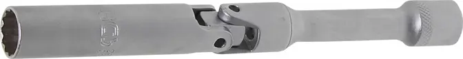Kloubová nástrčná hlavice 3/8" 12hranná 14 mm, délka 180 mm BGS102987 na zapalovací svíčky (BGS102987)