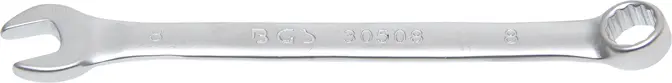 Očkoplochý klíč 8 mm BGS1030508, DIN 3113A, matný chrom (BGS1030508)
