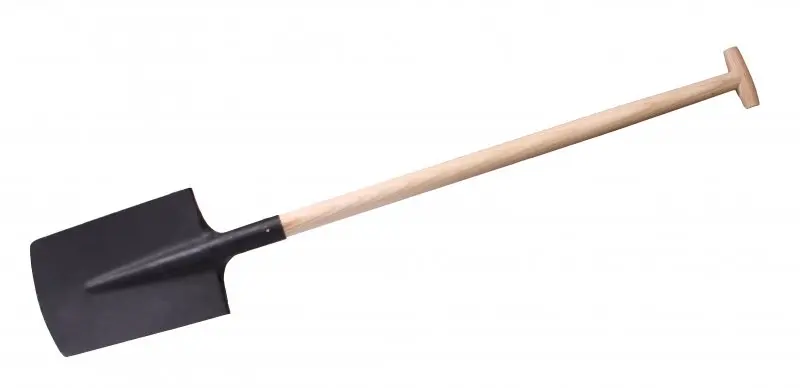 Rýč oblý černý s násadou T (6-1018) (L61098)