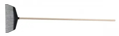 Hrábě plastové s násadou 160cm, 23lamel (L61135)